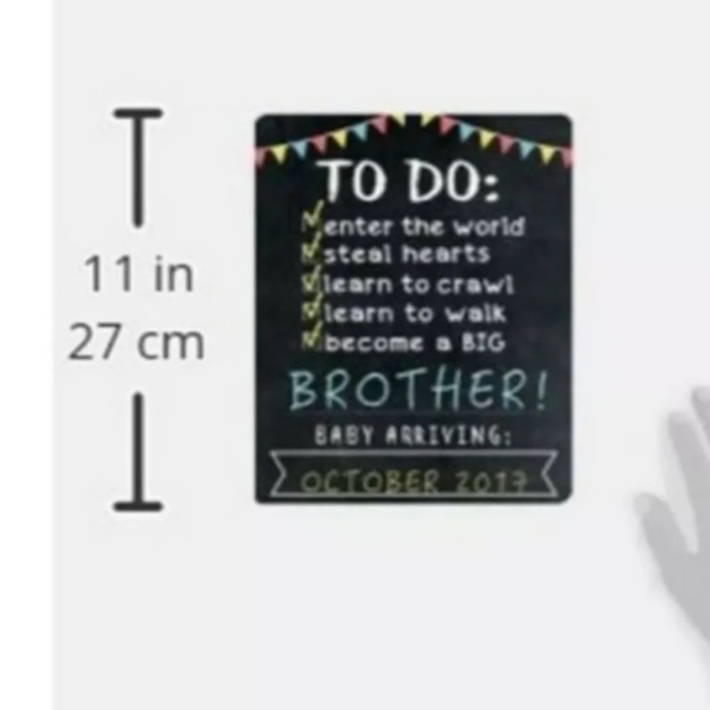 Sonogram Frame & Big Brother-Sister-Sibling Announcement Chalkboard-Baby Shower